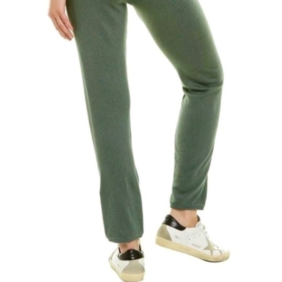 NWT Monrow Jogger Sweatpants Green black cluster Hearts M not yet preloved - Picture 10 of 12